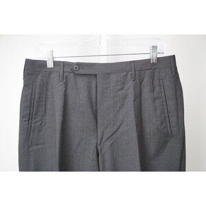 Rota Woven Gray Black Wool Mens Dress Pants Sz 48 BRAND NEW